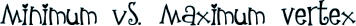 Minimum vs. Maximum Vertex