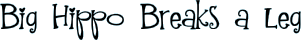 Big Hippo Breaks a Leg